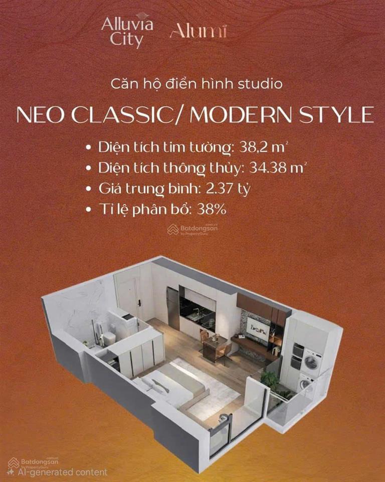 Căn 38m2, suất nội bộ giá rẻ nhất thị trường