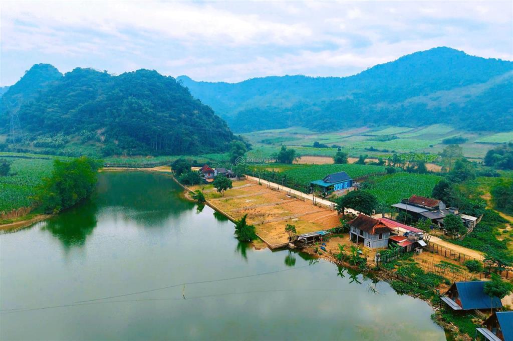 Bán 10 lô f0 đất nghỉ dưỡng tay chạm nước. dt 240  500m2. giá nhỉnh 1 tỷ. tại hồ đập cành, lạc sơn