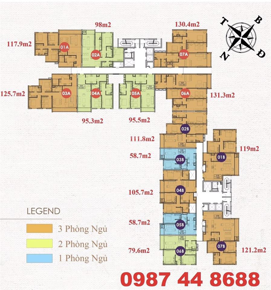 Bán căn hộ chung cư chelsea residences, giá thỏa thuận, 60m2, 2pn, 1wc tại trần kim xuyến, cầu giấy