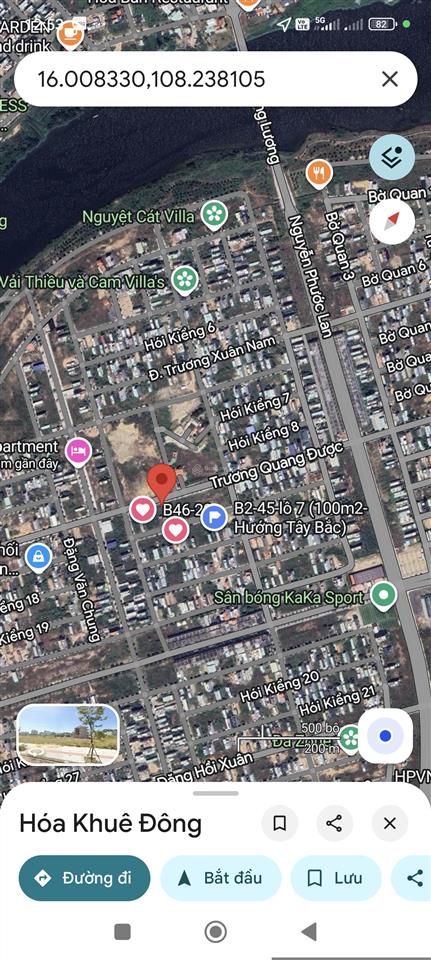 Đất mặt tiền đường 10.5m trương quang được kinh doanh thông ra nguyễn phước lan