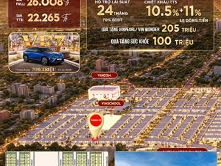 Siêu phẩm xẻ khe hd48  23 vinhomes wonder city đan phượng, chính sách ưu đãi, giá tốt nhất