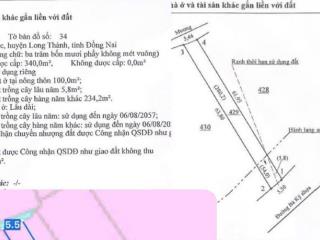 7 lô đất chính chủ mặt tiền đường hương lộ 12, đường bà ký ngay cổng sân bay long thành