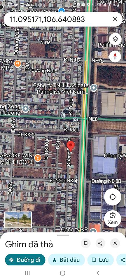 Tôi chính chủ bán lô đất 150m2 shr nằm ngay trục dk12 ra mỹ phước tân vạn chỉ 100m dân cư đông đúc