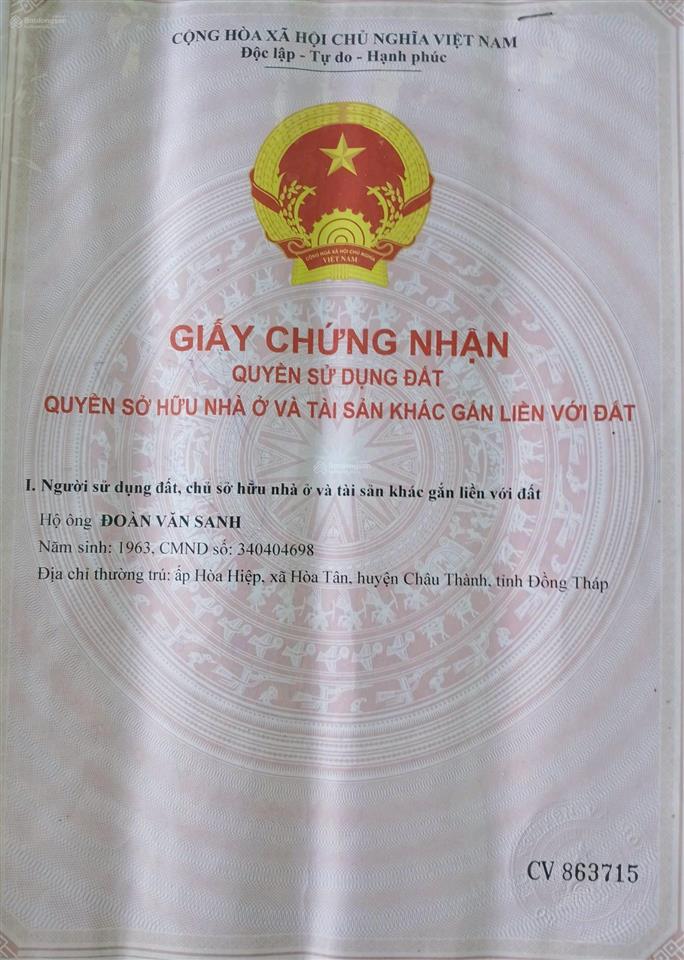 Bán nhà riêng tại chợ hòa tân, 750 triệu, 80m2, 3pn, 1wc