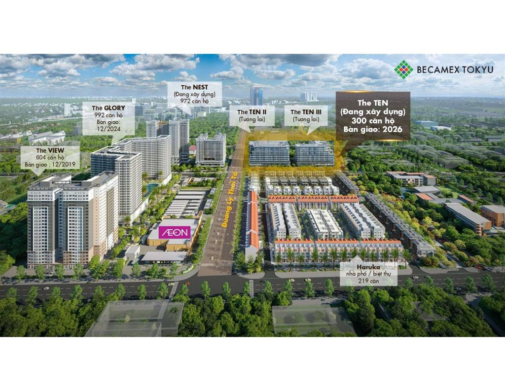 Bán căn hộ 3 phòng ngủ dự án the ten  trực tiếp từ chủ đầu tư