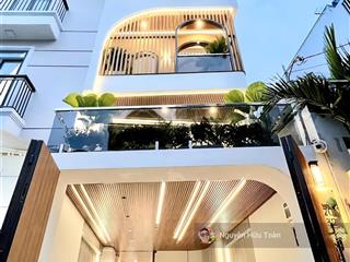 12,8 tỷ 6 tầng  thang máy  full nội thất đường xe hơi thông gần mặt tiền phan văn trị quận gò vấp