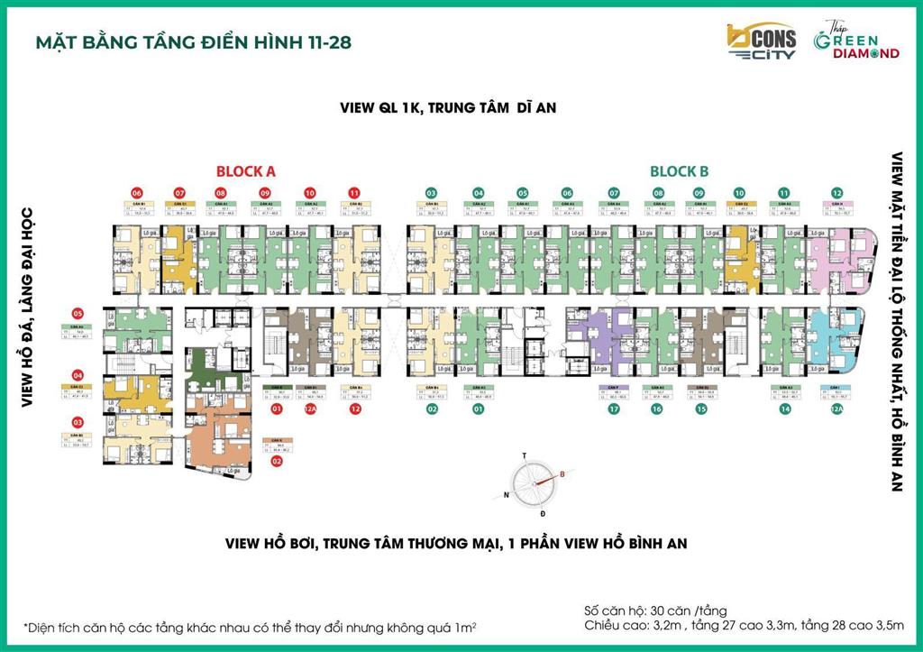 Bán nhanh căn 2pn bcons city từ 1,9 tỷ, giảm 5.65% ký hợp đồng 5% ngưng nửa năm sau đóng tiếp