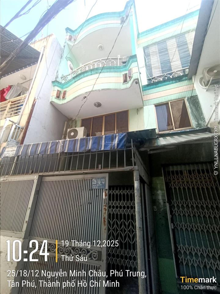 25/ nguyễn minh châu, phường phú trung quận tân phú dt 7m6x16m 1 trệt 2 lầu 4pn 5wc. giá 7,3 tỷ tl