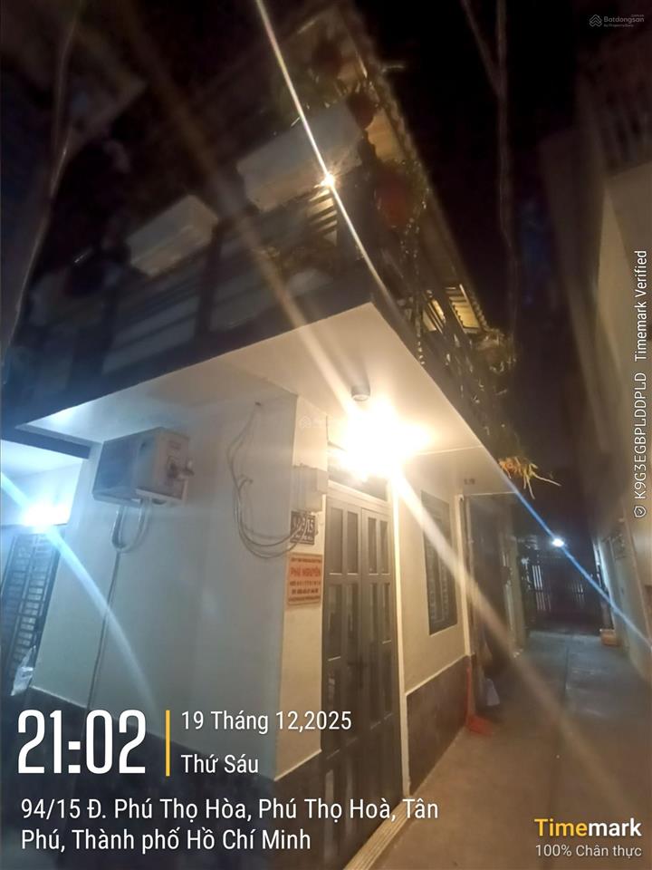 74/ phú thọ hòa, tân phú, hẻm xe hơi, dt 4.1x6.3m, 1 trệt 1 lầu, 2 phòng ngủ, 3wc