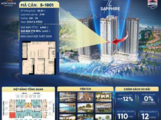 Căn hộ 3pn s  1801 newtown diamond phân phối độc quyền tại hoàng phương corp