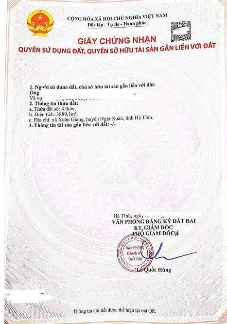 Bán đất nông nghiệp trên đảo xuân giang, huyện nghi xuân, hà tĩnh