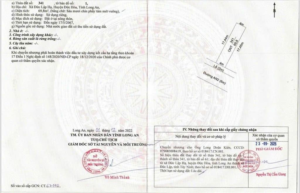 Cần bán đất nền trong khu dân cư an nông 4 đức lập hạ (tên gọi khác metro city)