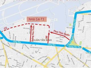 405m2 (15x27) ngay mũi tàu cộng hòa + trường chinh, p15, tb vào ga t3, 40 tỷ