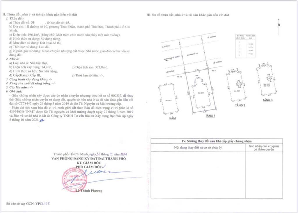 Bán biệt thự 1h đường số 10, p. an khánh (thảo điền)  10.4x19m  giá 78 tỷ