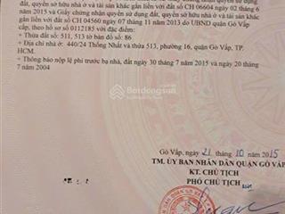 Bán đất hxh 440 thống nhất 4.1x17 giá hơn 6 tỷ