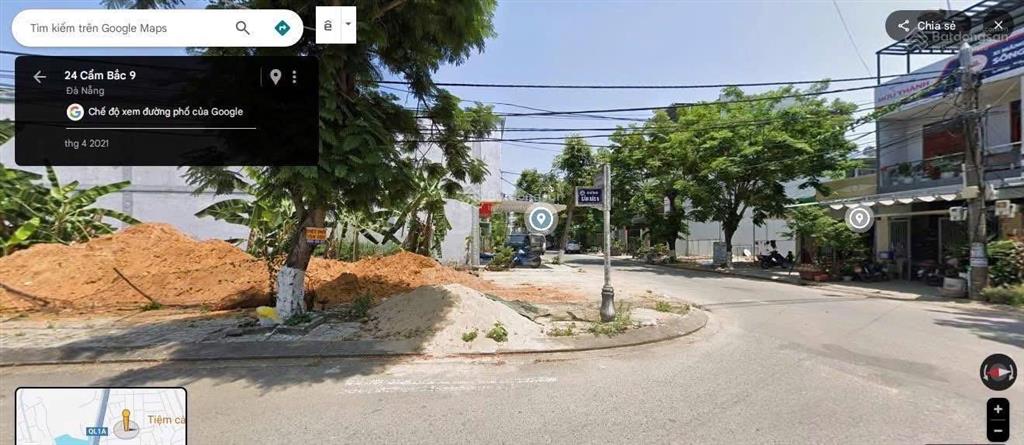 Chính chủ gửi bán lô góc 2 mặt tiền đẹp hồ sỹ dương và cẩm bắc 9 hòa thọ đông, cẩm lệ