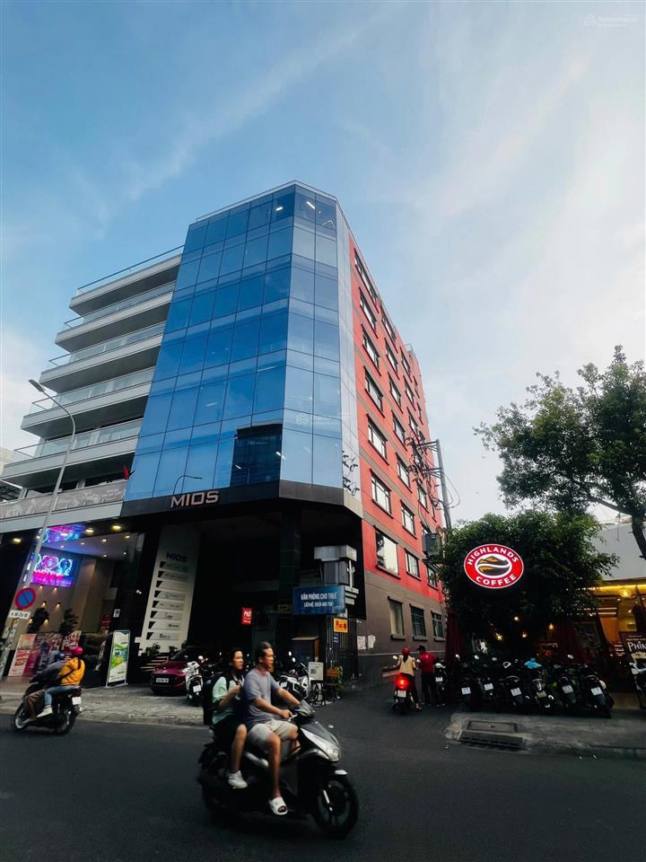 Bán tòa nhà góc 2 mặt tiền trần bình trọng, quận bình thạnh  dt 8x22m  hầm 7 tầng  giá 56 tỷ