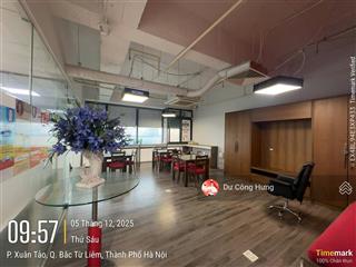 Chính chủ cho thuê văn phòng tại tòa n01t2  ngoại giao đoàn diện tích linh động đã chia sẵn phòng