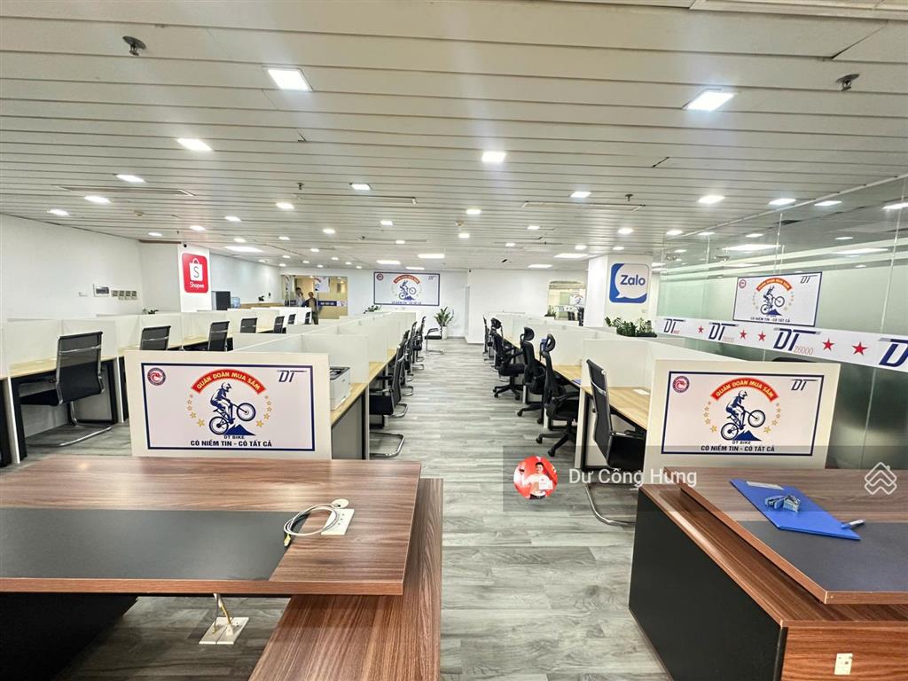 Bql cho thuê văn phòng sẵn nội thất tại n05 hoàng đạo thúy 500m2 có cắt từ 100m2 giá 250k/m2/tháng