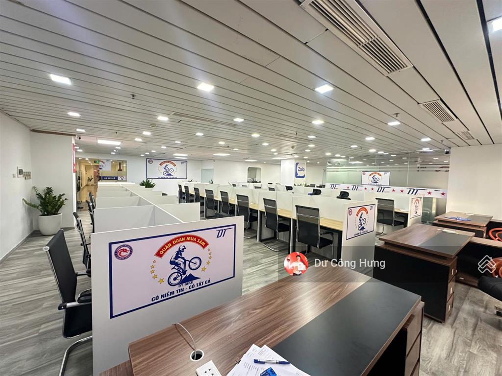 Bql cho thuê văn phòng sẵn nội thất tại n05 hoàng đạo thúy 500m2 có cắt từ 100m2 giá 250k/m2/tháng