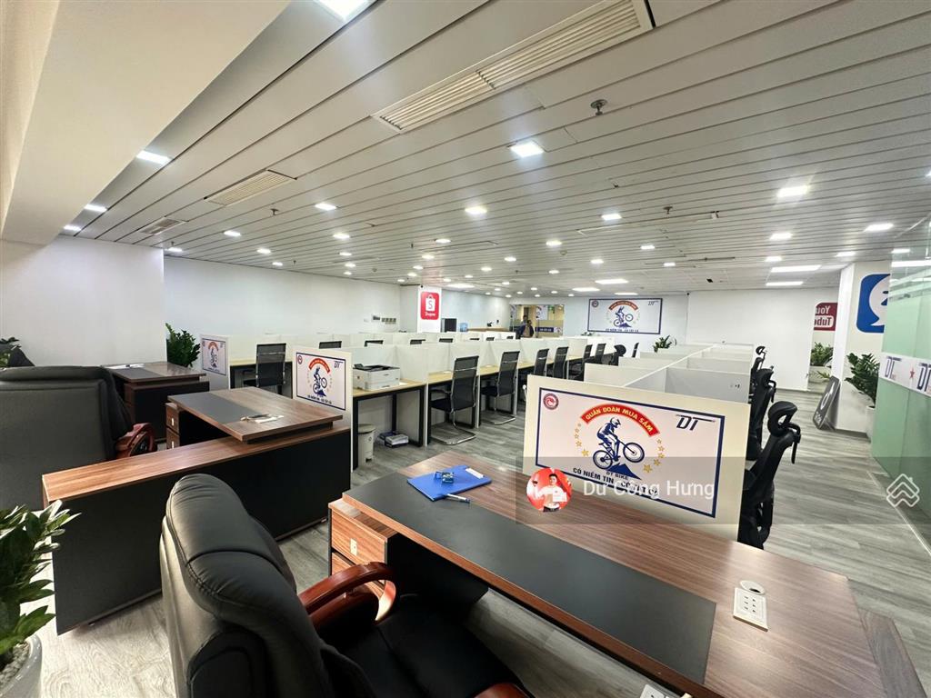 Bql cho thuê văn phòng sẵn nội thất tại n05 hoàng đạo thúy 500m2 có cắt từ 100m2 giá 250k/m2/tháng
