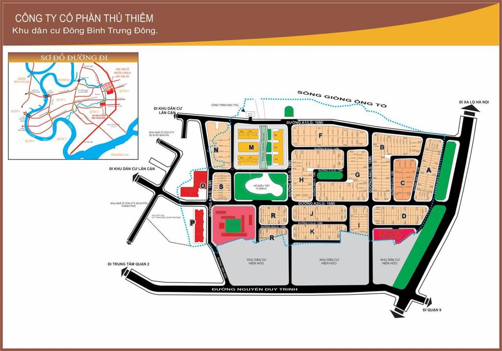 Bán đất dự án đông thủ thiêm phường bình trưng đông quận 2