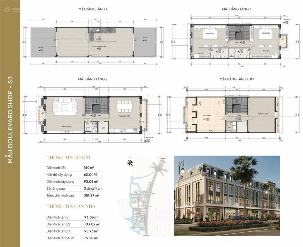 Chính thức giữ chỗ shophouse gold coast vũng tàu, 351m2