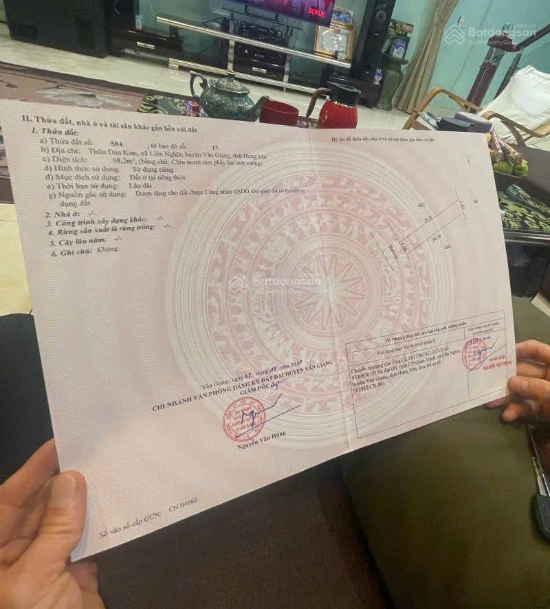 Chính chủ bán 98,2m2 đan kim  liên nghĩa  văn giang 50m ra trục chính đan kim sát đường đông tây