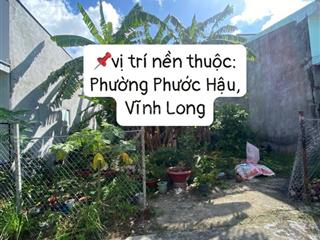 Bán 2 nền liền kề nay thuộc phường phước hậu, vĩnh long