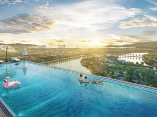 Căn studio view sông quán trường và view phố tòa the charm  giá gốc chủ đầu tư