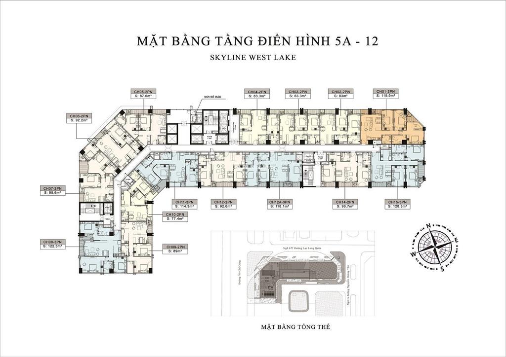 Cần bán nhanh căn góc 3pn toà skyline westlake(cạnh lotte võ chí công) giá tốt nhất thị trường