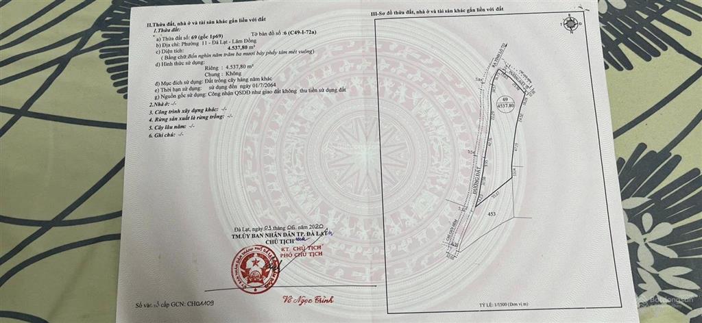 Mặt tiền cafe trạm ký ức, chỉ 50 tỷ, 4537.8m2 (giáp ranh với cafe trạm ký ức nổi tiếng tại đà lạt)