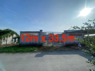 Bán lô (12m x 33m) 100% thổ cư mặt tiền đường, gần chợ tân thạnh đông, vuông vức đẹp dân cư đông