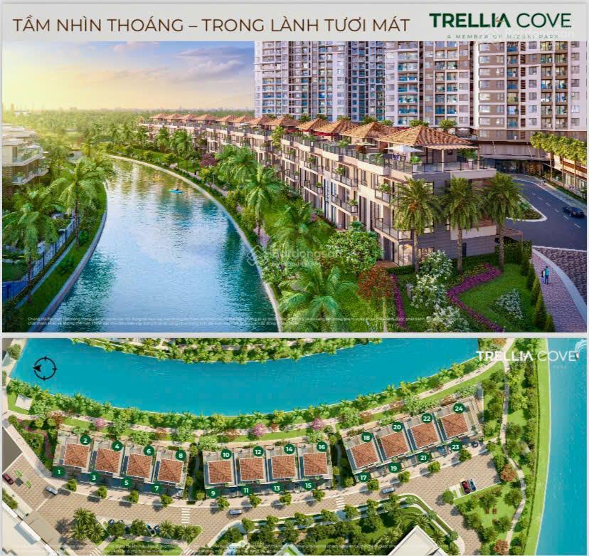Mizuki park  nhà phố kênh đào dt đất 6 x 21m, dtxd 248,9m2  mua trực tiếp cđt  nhận nhà 11/2026