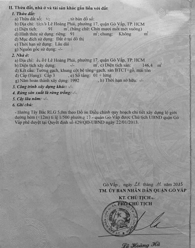 Chủ thiện chí bán nhà 4x14m nhà nở hậu 91m2  2 tầng  4pn  lê hoàng phái