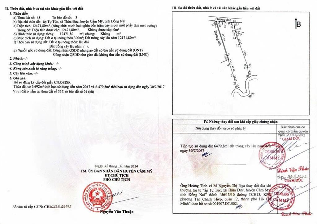 Hàng hiếm tại bán đất hương lộ 10, 15 tỷ, 12471m2, cẩm mỹ lộ 10, 15 tỷ, 12471 m2, cẩm mỹ, đồng nai