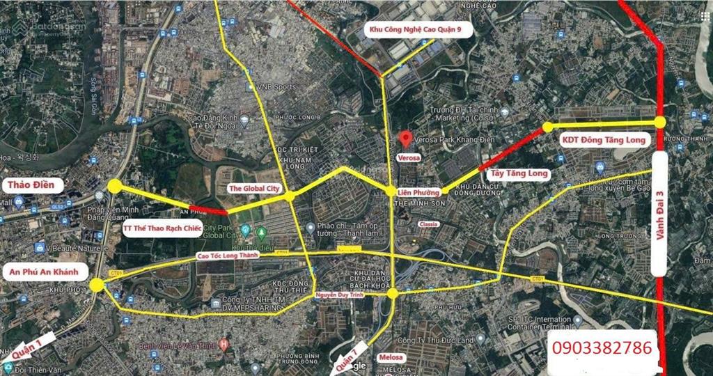 Bán lô e trục thông tại khu dân cư sở văn hóa thông tin, liên phường giá 80 triệu / m2, dt 90 m2.