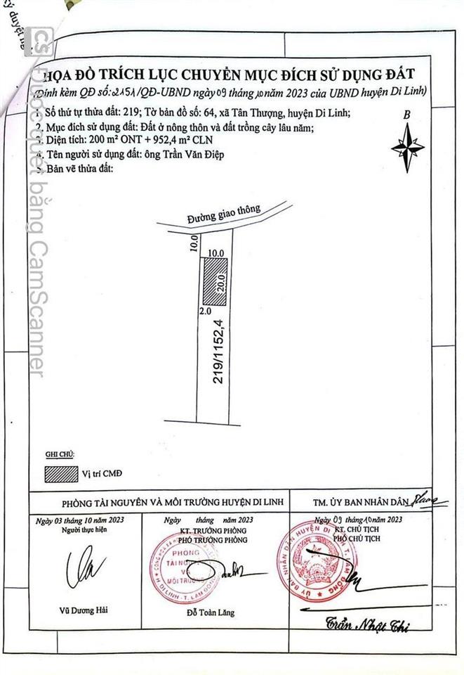 Bán đất đẹp, qh full thổ cư, quốc lộ 28, tân thượng, di linh, lâm đồng, 1,8 tỷ, 1152,4m2