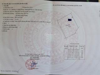 Bán lô đất 4 mặt thoáng chính chủ tại tổ 7 phường lê hồng phong phủ lý hà nam