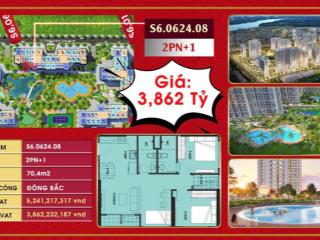 Duy nhất 1 căn 2pn+ the origami view trực diện vườn nhật 3,4 tỷ, mua trực tiếp cđt thanh toán 180n