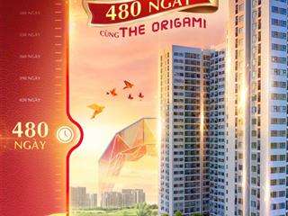 Duy nhất 1 căn 2pn+ the origami view trực diện vườn nhật 3,4 tỷ, mua trực tiếp cđt thanh toán 180n