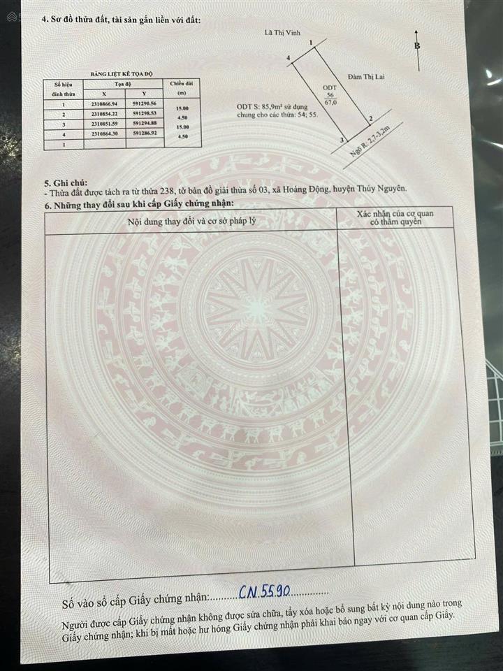 Đất phường hoàng động, thiên hương, hải phòng, ngay khu công nghiệp nam cầu kiền