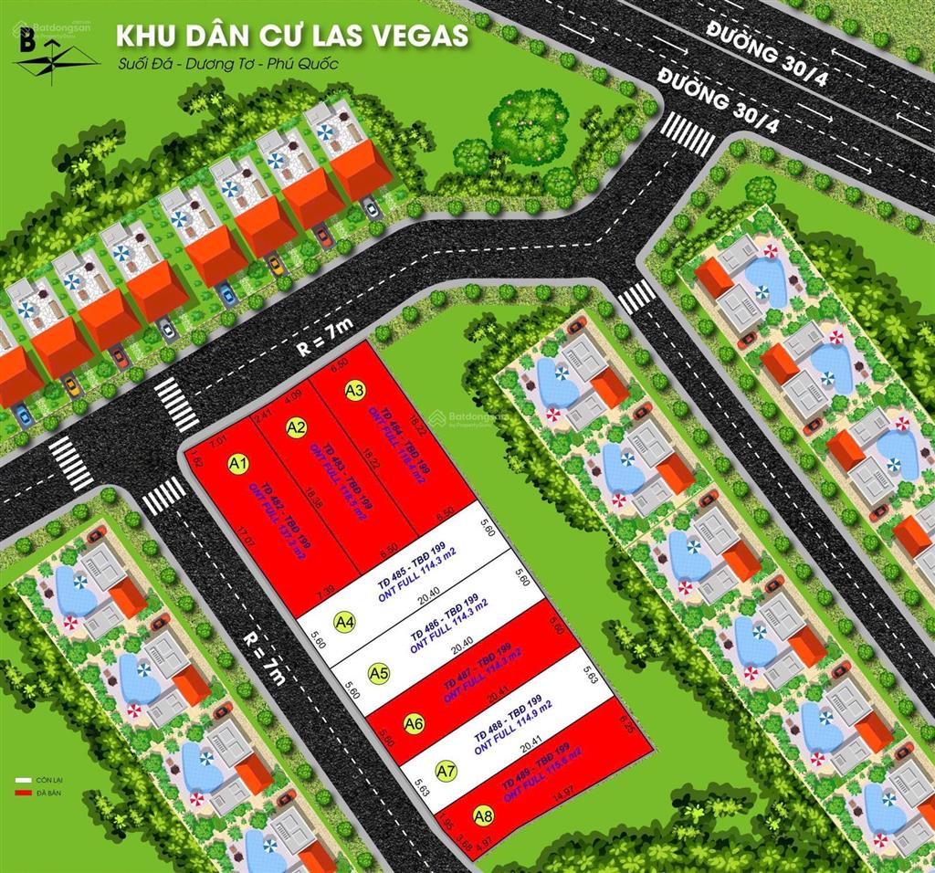 Hiếm đất thổ cư sổ riêng, ôtô vào tận nền chỉ 2 tỷ! kdc lasvegas, dương tơ (phú quốc)