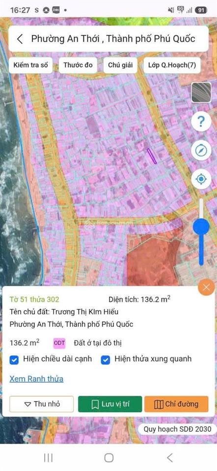 Cặp đất odt an thới gần biển, ô tô tới nơi