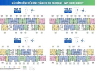 Bán căn chung cư studio dt 30m2, giá 1,8tỷ da the parkland  mik group  tại oceanpark2 l