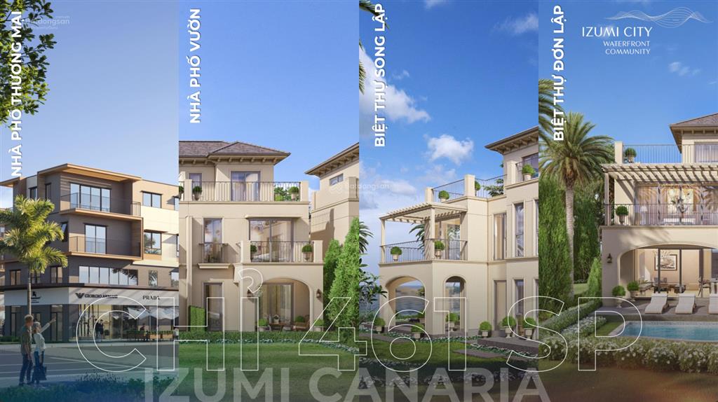 Duy nhất 1 căn biệt thự song lập "góc" có bến du thuyền riêng tại izumi canaria, thanh toán chỉ 10%