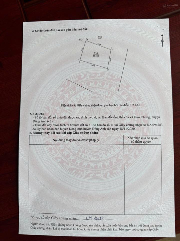 Chính chủ bán lô góc 151m bìa làng thôn bầu, kim chung, đông anh, sẵn nhà xưởng cho thuê