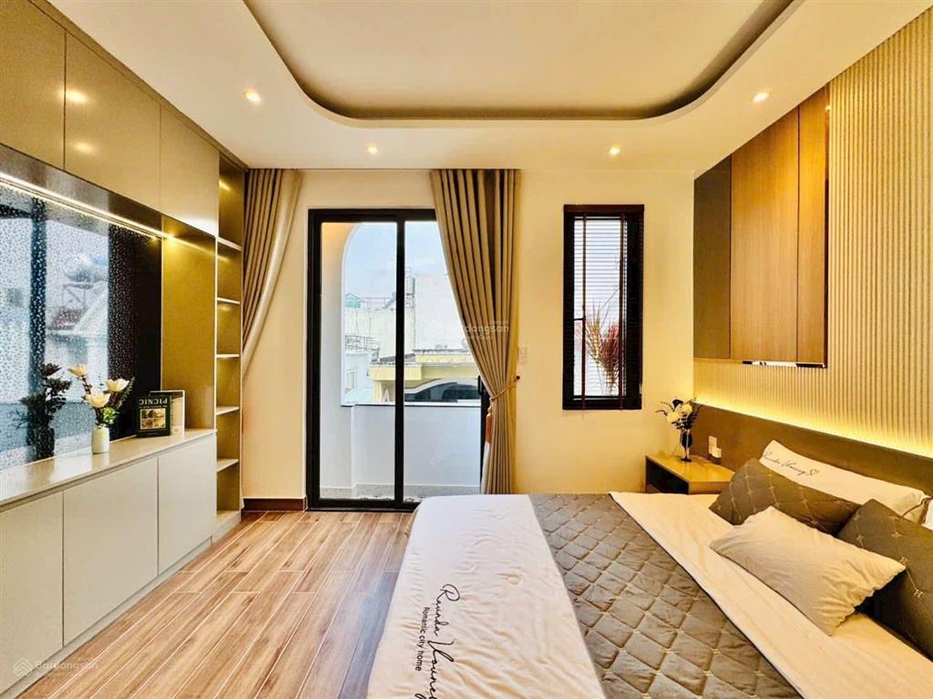 Cực hiếm 3 tỷ 860 nhà 48m2  đường huỳnh đình hai, p24, bình thạnh. xây 4 tầng, hẻm 5m, sổ riêng