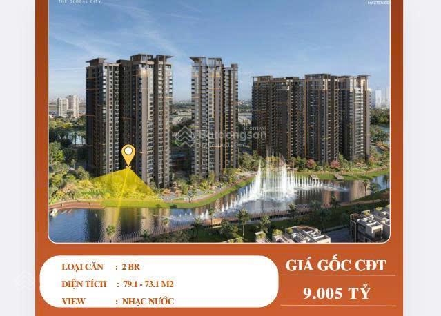 2 phòng ngủ view nhạc nước giá 9 tỷ dự án masteri park place  the global city