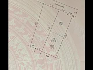 Bán đất thuỷ xuân tiên s = 335m2